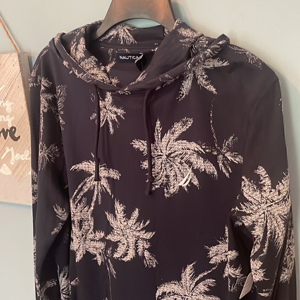 Nautica Palm-print Hoodie - S - NWT